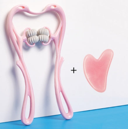 Image of Multifunctional Manual Six-wheel Neck Massager Massage Relieve Roller Massage Tool