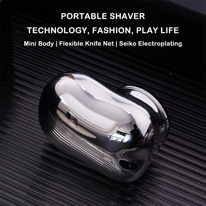Image of Mini Portable Face Cordless Shavers Rechargeable USB Electric Shaver Wet & Dry Painless Small Size Machine Shaving For Men