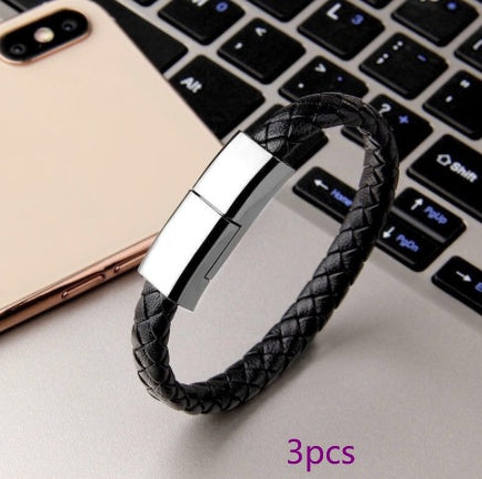 Image of New Bracelet Charger USB Charging Cable Data Charging Cord For IPhone14 13 Max USB C Cable For Phone Micro Cable
