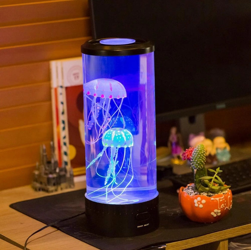 Image of LED Jellyfish Aquarium Lamp Night Light USB Powered