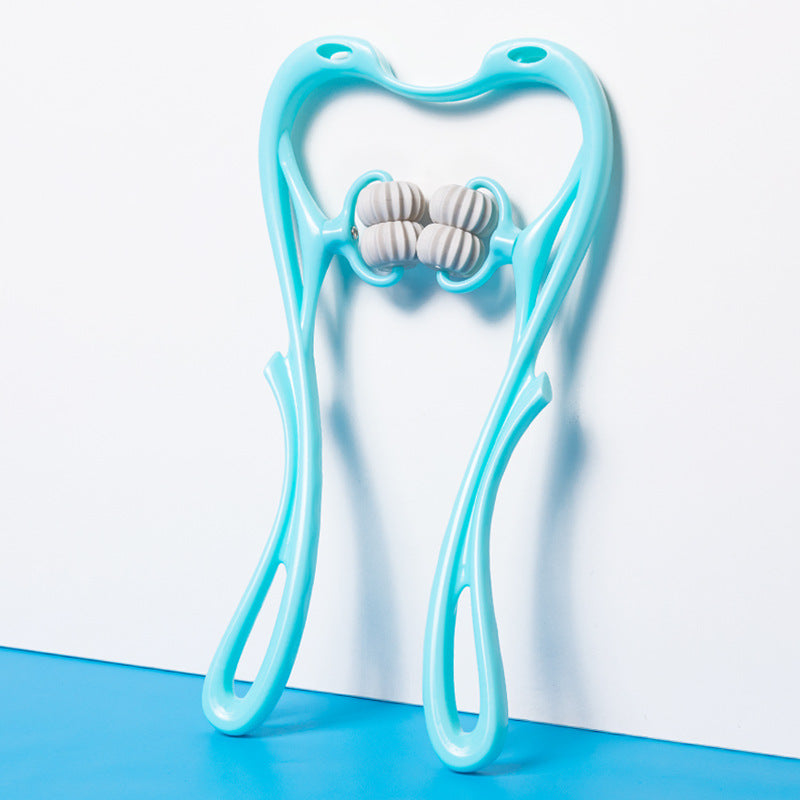 Image of Multifunctional Manual Six-wheel Neck Massager Massage Relieve Roller Massage Tool