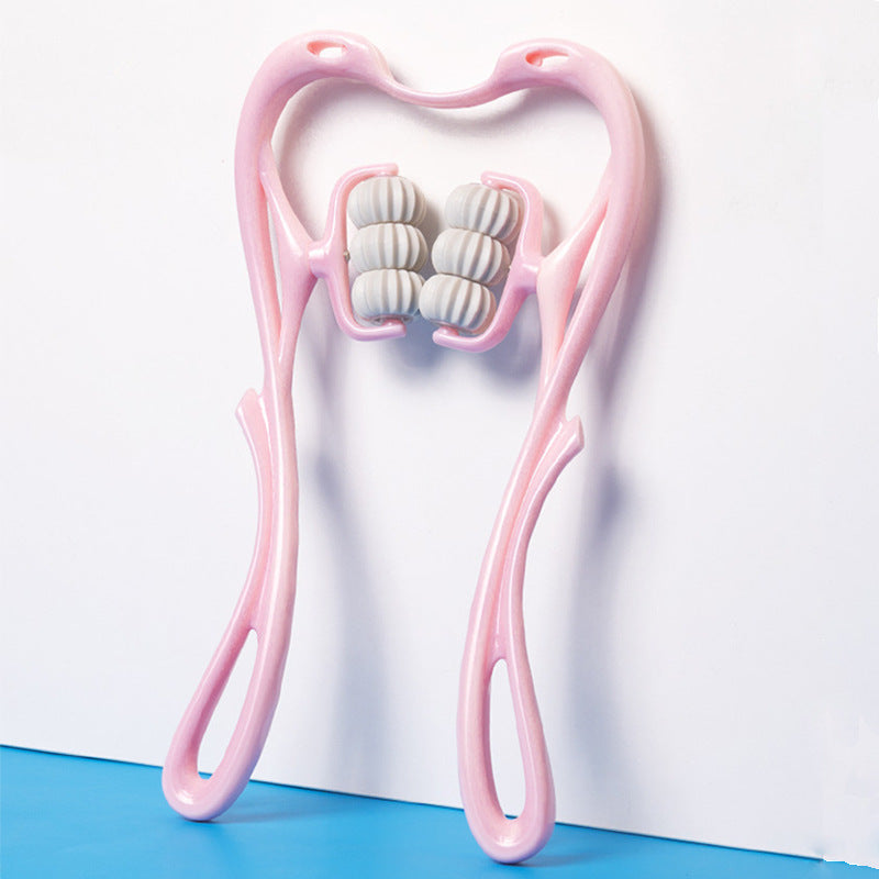 Image of Multifunctional Manual Six-wheel Neck Massager Massage Relieve Roller Massage Tool